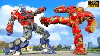 Transformers: The Last Knight - Optimus Prime vs Iron Man | Paramount Pictures [HD] #40