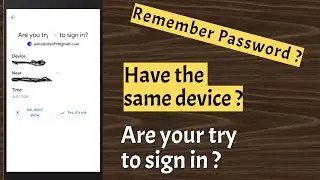 Google Account |are your try to sign in? | Login to google account