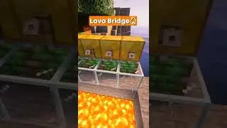 Minecraft Automation Lava Bridge🔥 #shorts