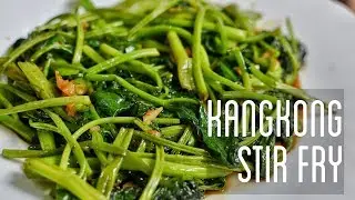 Quick and Easy Kangkong (Water Spinach) Stir Fry