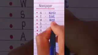 Short Full form of newspaper 👍 Newspaper Full Form In English 