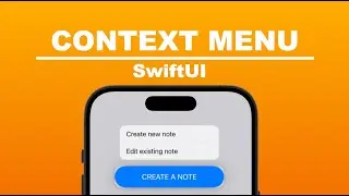 How To Use Context Menus In Xcode 15 (SwiftUI)