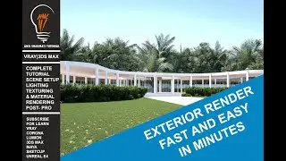 VRAY NEXT 3DS MAX EXTERIOR LIGHTING AND RENDERING FAST AND EASY