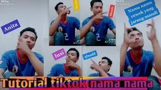 Tutorial tik tok teks/name