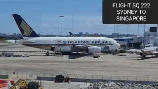 Flying on Singapore Airlines Flight SQ 222 from Sydney to Singapore