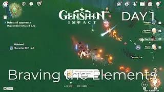 Braving the Elements Event Day 1 (Complete Part I to V) - Genshin Impact