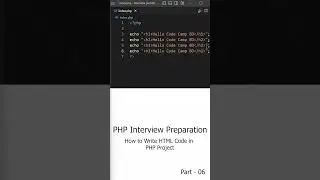 How to Write HTML Code in PHP Project    Code Camp BD #shorts