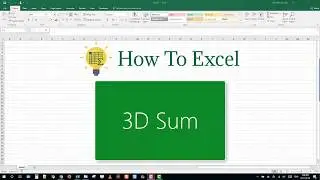 3D Sum in Excel