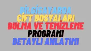 Birbirinin Aynı Çift Dosyaları Bulma ve Silme Programı.