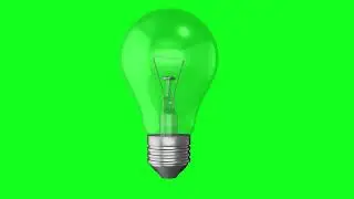 3D Bulb on Green Screen Animation | 3D Bulb | Copyrights Free | Green Screen Effect