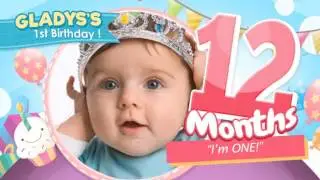 Celebrate the Big One - Baby Birthday Show After Effects Template