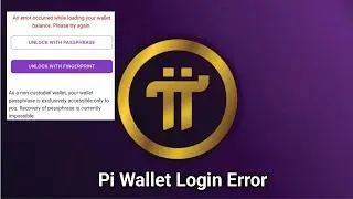 How To fix Pi wallet Login Error| Pi wallet login Problem