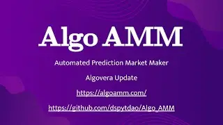 Automated Market Maker on Algorand - Algovera Update