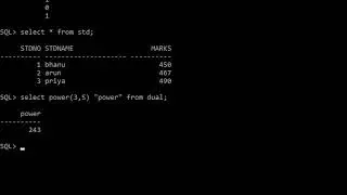 mod, power  sqrt & trunc | sql functions | oracle database 11g version 2 |