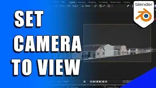 How to Set Camera to Current View in Blender 3D (Micro Tip)