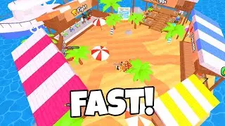 How To Get To NEW PRIVATE ISLAND GYM FAST In Arm Wrestle Simulator!