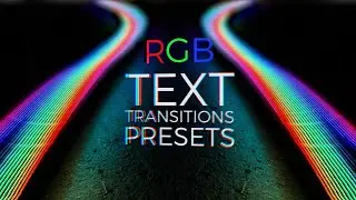 RGB Text Transitions Presets V.1 Premiere Pro Presets