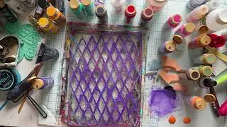 Using The Gel Plate To Add Pattern To Background Papers