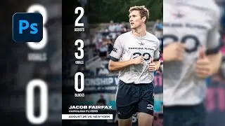 Making a Basic Game Stats Graphic | Sports Photoshop Tutorial