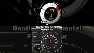 Lexus LFA vs Bentley Continental Flying Spur #shorts #acceleration  #lexus #lfa #v10 #bentley
