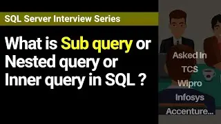 What is Sub query or Nested query or Inner query in SQL?