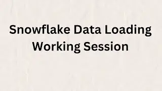 Snowflake Data Loading | Csv Files in Snowflake