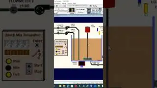 (Part c): Automatic Batch Mixing Tank with PLC Ladder Logic Programming