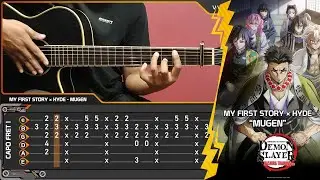 (TAB🎼) MY FIRST STORY x HYDE - MUGEN - Acoustic (Fingerstyle Guitar Cover)