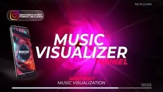Music Visualizer Tunnel with Audio Spectrum (After Effects Template)★ AE Templates