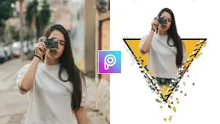 Picsart triangle pop out effects | picsart editing tutorial | picsart new style