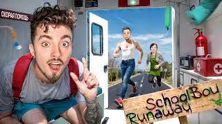 СБЕЖАЛ НА СКОРОЙ ПОМОЩИ ОТ ЗЛЫХ РОДИТЕЛЕЙ В SCHOOLBOY RUNAWAY В МАЙНКРАФТ!