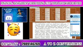 Financial Management Form Filling autotyper Software for free