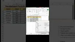 Randbetween Formula and Paste Special in Excel #randomnumber  #excel#random#randbetween #howto