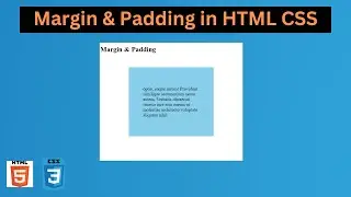 Margin & Padding in HTML CSS | CSS Tutorial