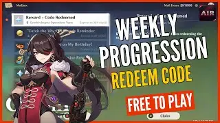 Genshin Impact - Weekly Progression [F2P Week Six] [Redeem Code]