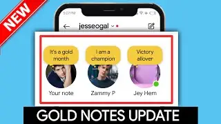 How to Get Gold Notes On Instagram 2024 | How to Add Golden Notes on Instagram