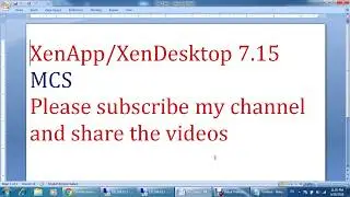 25-XenDesktop 7.15 Update MCS VMs