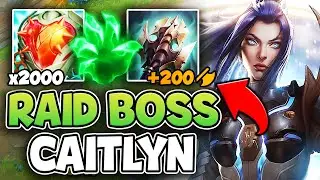 Caitlyn but I stack Health INFINITELY and become unkillable (6000+ HP, 450 AD)