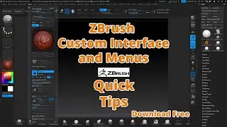 How to Change ZBrush Custom Interface and Menu || Quick Tips || Deepak Graphics
