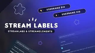 STREAM LABELS TUTORIAL 🌸 How to set up your stream info labels ~ Streamlabs & StreamElements