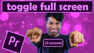 Premiere Pro stuck in full screen