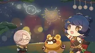 [Starlit Sky] Look, Guoba! That's you!