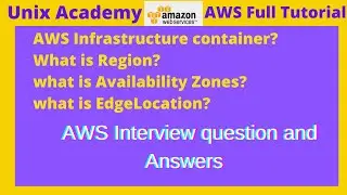 AWS Infrastructure container | Region | Edge Location | Availability zone | UNIX ACADEMY