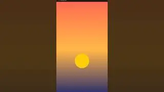 Sunset Scene | HTML CSS JAVASCRIPT #shorts #html #viral