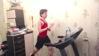 Тренировка на беговой дорожке || 11800 метров за 49 минут || бежим вместе :)