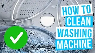 How to deep CLEAN WASHING MACHINE front load or top loader with vinegar and baking soda