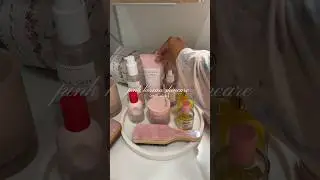 pink Korean skincare🎀 