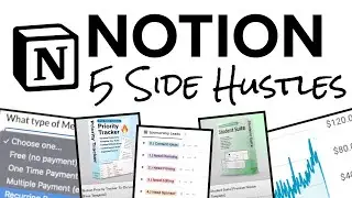5 Fantastic Notion Side Hustles (2022 Notion Tutorial)