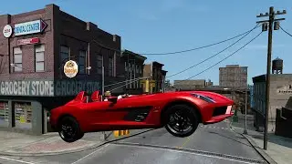 GTA IV Mercedes Benz SLR McLaren Stirling Moss Crash Testing