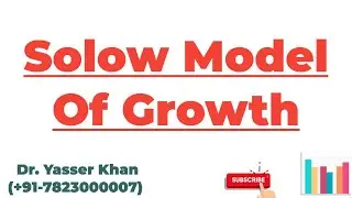 Solow Model Of Growth | Solow Growth Model | Economics | Development Economics | CUET UGC UPSC